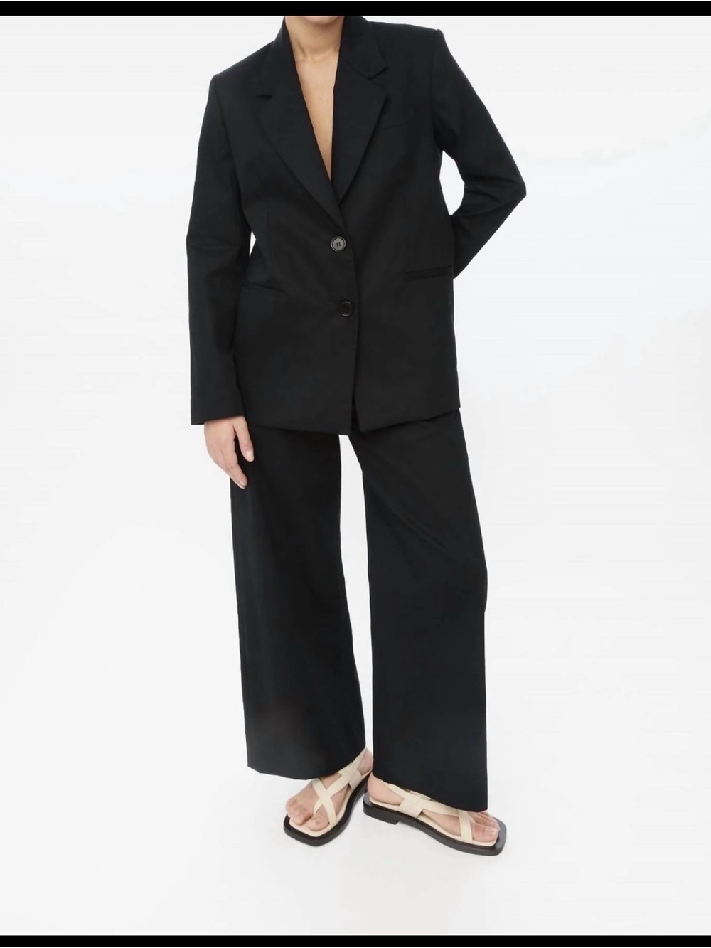 Black Tailored Blazer - Classic Womens Suit Jacket